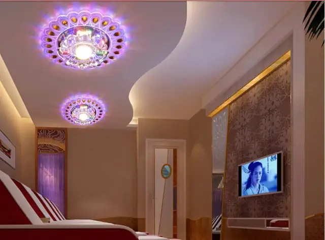 modern spot lighting. 3w modern brief led crystal living room spot lighting ac85-265v corridor balcony lamp for o