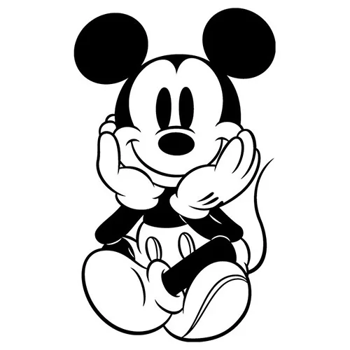 

25cm tall Mickey Mouse Cartoon Car Sticker Rearview Mirror Decal Car Window Bumper Car Decal Anime Waterproof Removable L092