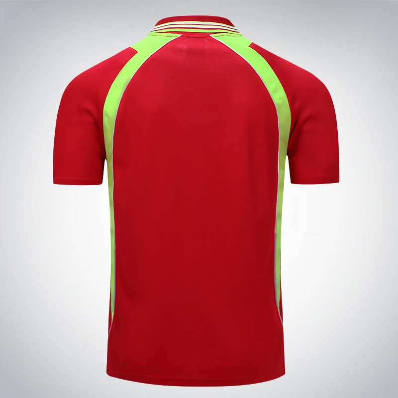 Ropa de tenis para hombre, Fitness, correr, correr, deportes al aire libre, entrenamiento, bádminton, camiseta de secado rápido, ropa de tenis de mesa de manga corta