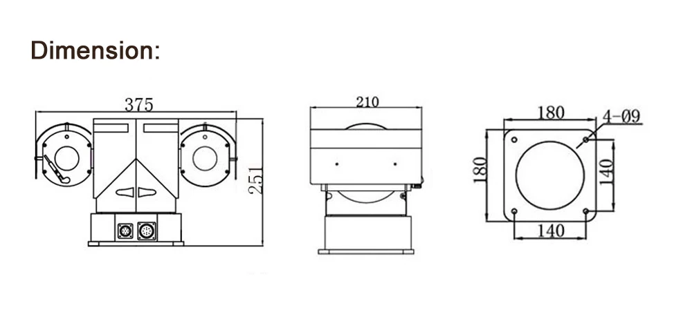 2MP 1080P Лазерная камера ночного видения 400 м Мобильная Автомобильная или фиксированная точка 30x оптический зум PTZ IP камера POE опционально