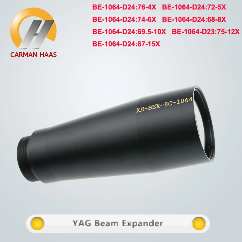 Carmanhaas волоконно YAG 1064nm 4X 5X 6X 8X 10X 12X 15X расширитель пучка M22* 0,75 для лазерная маркировочная машина для резки