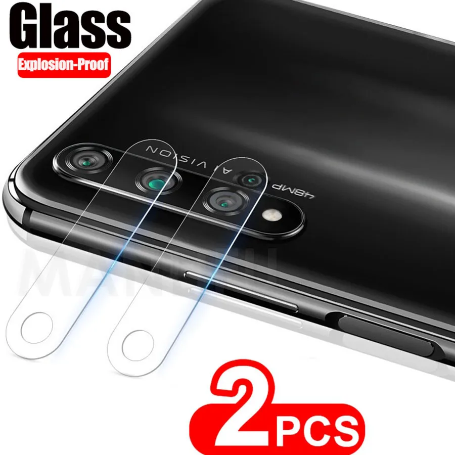

2Pcs Lens Protector Glass On The for Huawei Honor 20 Pro 20i V20 Tempered Glass Honor 20 YAL-AL10 Camera Screen Protective Film