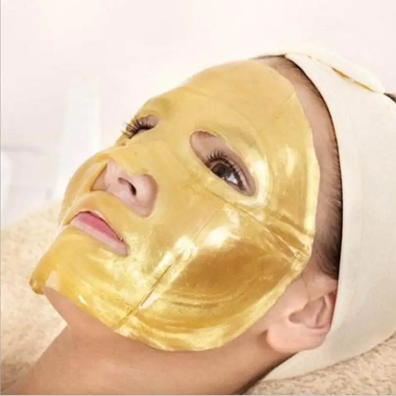 5 шт 24 K Золотая маска для лица отбеливающий корейский уход за кожей Тканевая маска Увлажняющий, красота кисточка для бритья Маска Анти средство против морщин