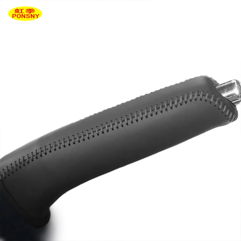 Car Handbrake Covers Case For Mazda 6 2007-2015 Handbrake Grips Cover Genuine Leather hand brake cover