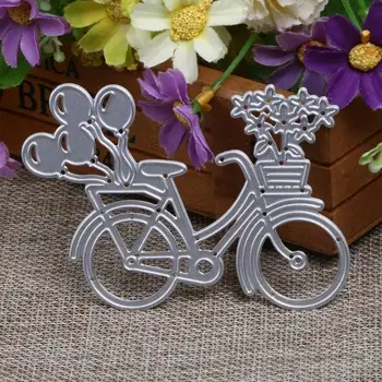 

DIY Metal Cutting Dies Stencil For Scrapbooking Lovely Bike Bicycle Paper Card Album Photo Craft Art Embossing Cutting Dies