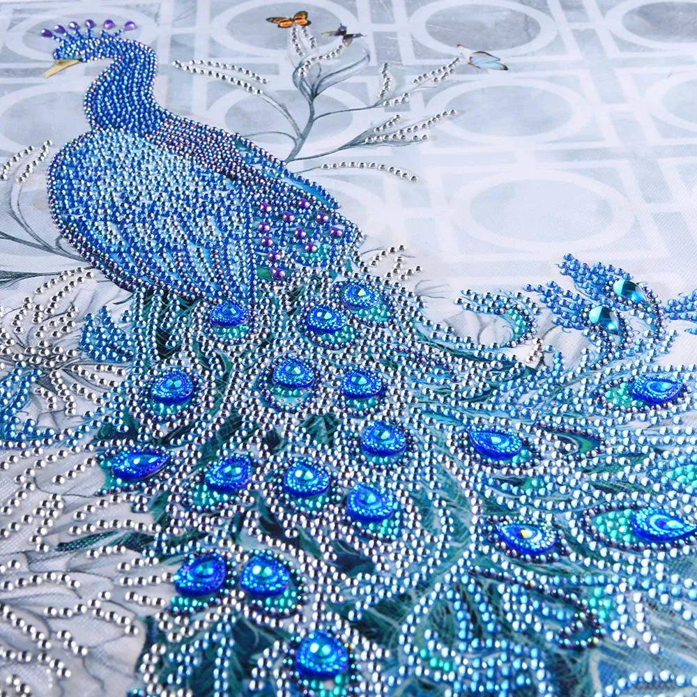 

Animal Partial Rhinestone Peacock 5D Diamond DIY Diamond Painting Special Daimond Accessories Diamond Embroider Home Decor