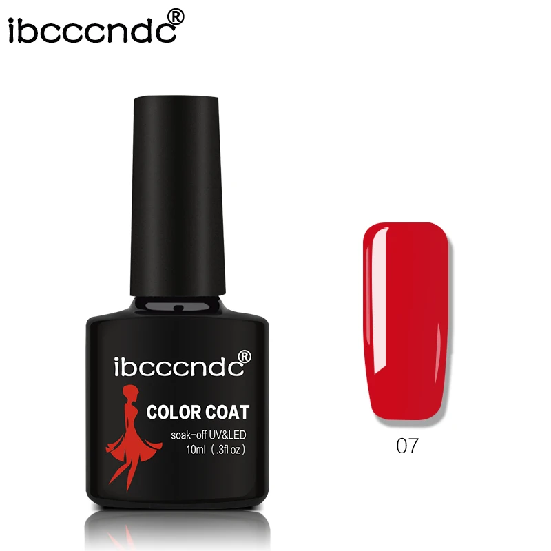 IBCCCNDC 10 мл гель УФ грунтовка для ногтей Базовое покрытие 80 цветов лак для ногтей Полупостоянный УФ лак для ногтей праймер для ногтей верхнее и Базовое покрытие - Цвет: 7