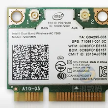 SSEA новая сетевая карта для INTEL Двухдиапазонная Беспроводная-AC 7260 7260HMW Bluetooth 4,0 Беспроводная wifi 802.11ac 867 Мбит/с SPS: 710661-001