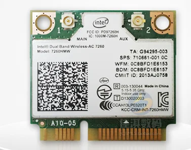 Ssea новый сетевой карты для Intel Dual Band Беспроводной-AC 7260 7260hmw Bluetooth4.0 Беспроводной Wi-Fi 802.11ac 867 Мбит/с SPS: 710661-001