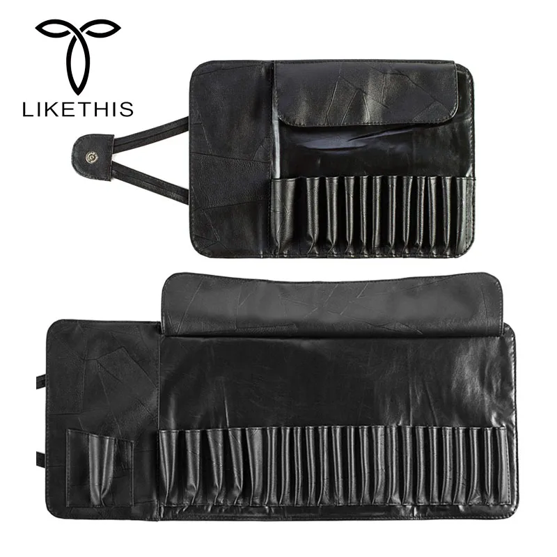  60cm Portable Makeup Brush Bag Cosmetic Bags High-grade PU Makeup brush storage bag Beauty Tool Kit