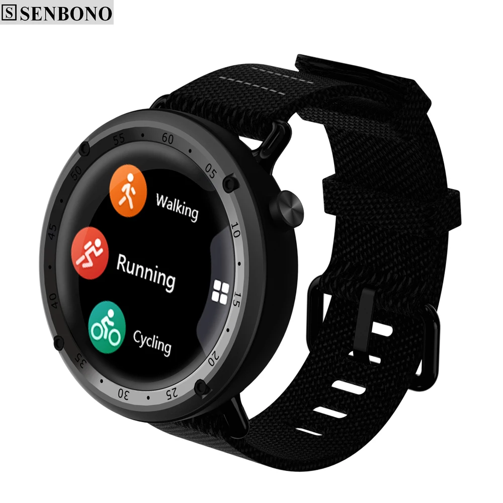 Senbono L19 gps Спорт smart watch Поддержка фитнес трекер компас высота сердечный ритм IP67