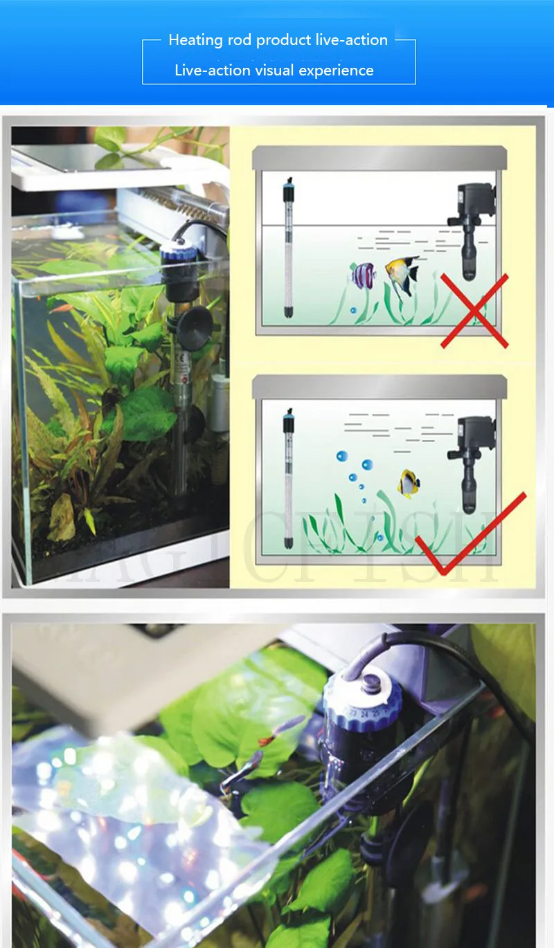 SUNSUN аквариумный продукт с контролем температуры аквариумный нагреватель 220В регулируемые нагревательные стержни взрыв 220 Вт-100 Вт