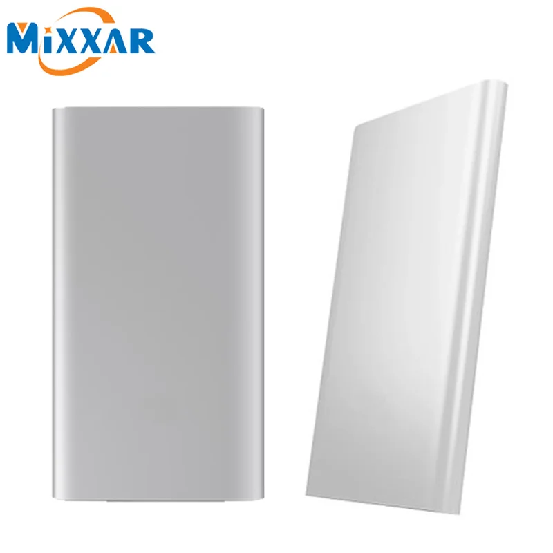 ZK50 Mixxar 5000mAh Power Bank External Battery Portable Charger Thin 9.9mm Powerbank For iphone iPad and Android Phone
