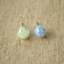 Un Par Luminoso Resplandor de la Arena En La Oscuridad 925 Pendientes de plata Para Las Mujeres de Corea de Joyería de Moda Bohemia de La Vendimia lindo
