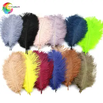 

10 PCS Dyed Elegant Ostrich Plumes 15-20CM Natural Feathers For DIY Handwork Wedding Party Home Decoration Accessories 14 Colors