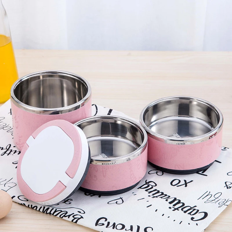 Seal Leakproof Thermal Lunch Box Stainless Steel For Kids School Portable Bento Food Container With Tableware Bag Set Lunchbox