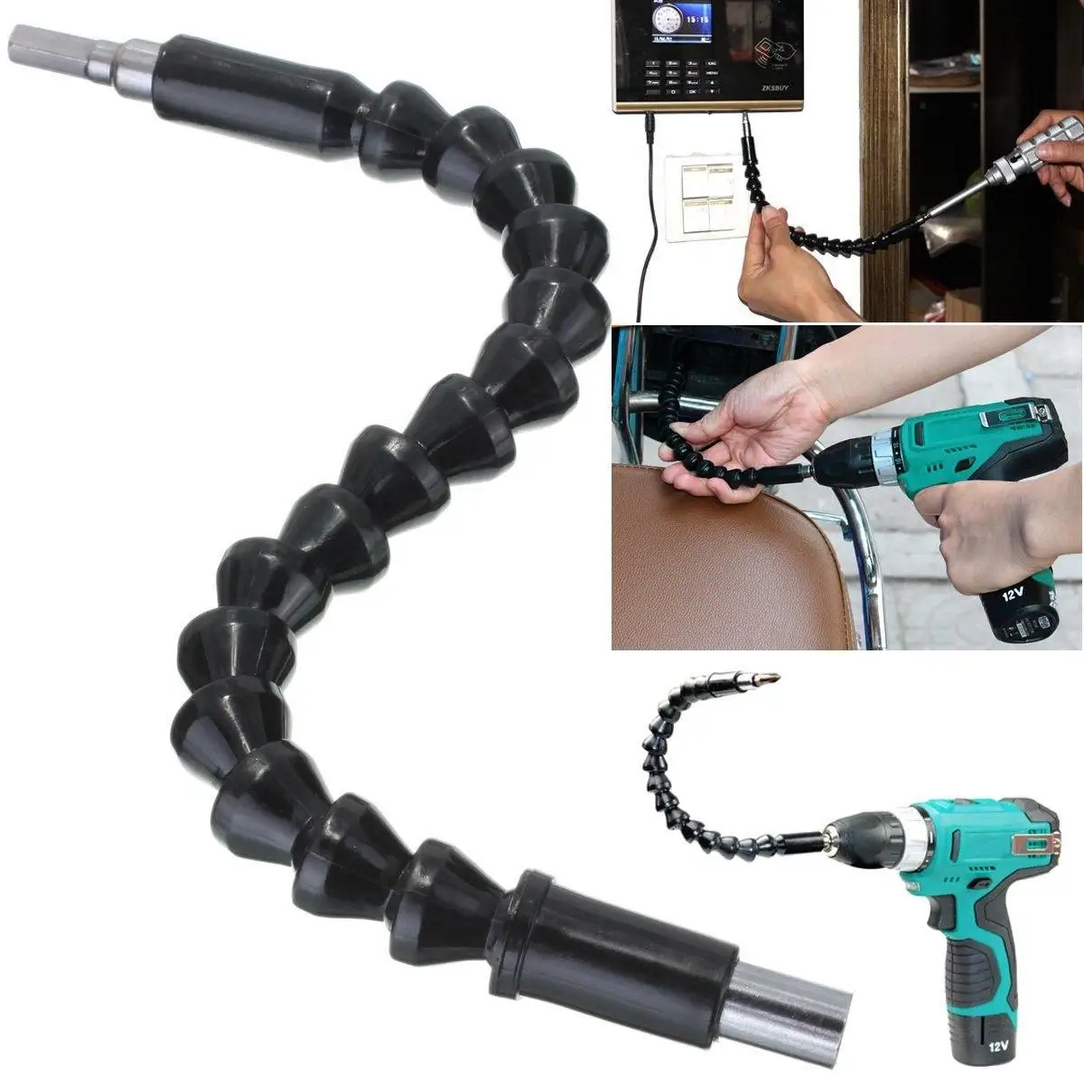 гибкий адаптер для бит kwb. насадка для труднодоступных мест. насадка для пылесоса. тонкая насадка для пылесоса для труднодоступных мест. насадка универсальная filtero ftn 01.