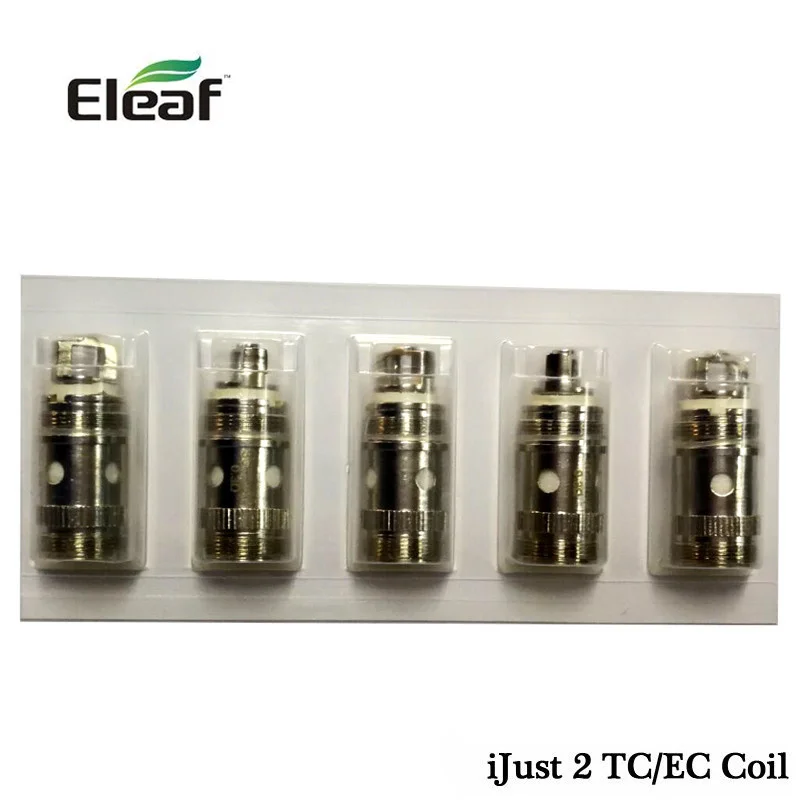 50 шт./лот Eleaf iJust 2 EC Головка Катушки распылителя головка 0.3ohm 0.5ohm Ti 0.5ohm Ni 0.15ohm хлопковая катушка для ijust 2 Melo