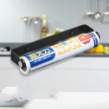 Перфорированная вешалка для кухонных полотенец стойки цепляющая пленка подвесная стойка для хранения рулон бумаги всасывания бумажный пакет свежая упаковочная пленка LU5074