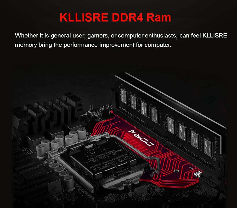 Kllisre ddr4 16 Гб 2400 МГц 2666 3000 DIMM настольная память без ECC ram