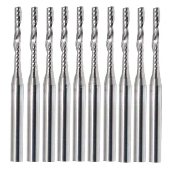 

50pcs CNC Carbide One Flute Spiral Bit CED 2mm CEL 15mm Tasteless