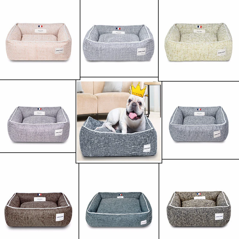 2018 puppies pet bed for Padded Dog Bed High quality fiber yarn Pet