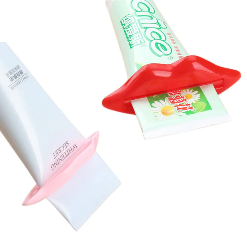 GQIYIBBEI, 2 шт., креативная Красная зубная паста для губ, соковыжималка, многофункциональное экструзионное устройство, зубная паста, гели, крем, лосьон, соковыжималка