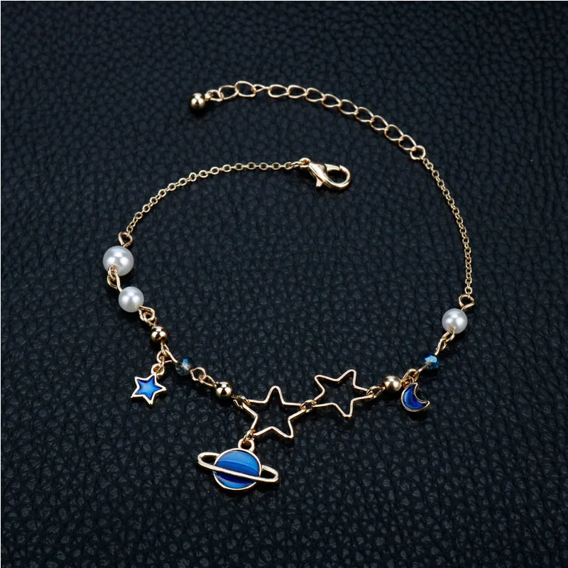 

Fashion charm Blue romantic planet Star Bracelet INS style elegant Crystal Bracelet For Women's jewelry gift