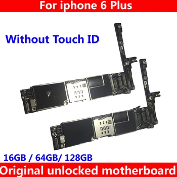 

Full unlocked iCloud mainboard with IOS system For iphone 6 Plus 6Plus 6P 16GB 64GB 128GB original motherboard without touch ID