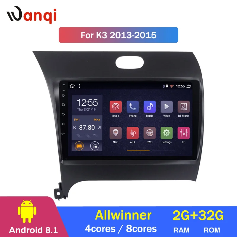 

2G RAM 32G ROM 10.1 Inch HD LED Full Touch Screen Android 8.1 GPS Navigation for Kia k3 2013-2015 Stereo System