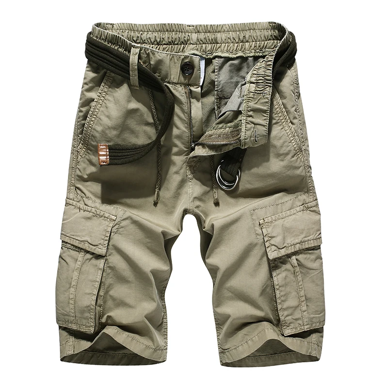 Летние повседневные шорты мужские военные камуфляжные карго Шорты хлопковые камуфляжные короткие брюки армейские мужские короткие брюки Мульти Карманы 8039