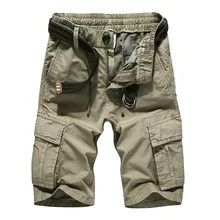 Летние повседневные шорты мужские военные камуфляжные карго Шорты хлопковые камуфляжные короткие брюки армейские мужские короткие брюки Мульти Карманы 8039