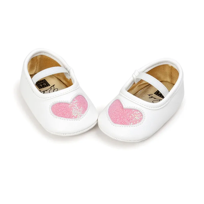 Для новорожденных обувь для девочек принцесса любовь Обувь для малышей мягкой подошве детская одежда для малышей Обувь - Цвет: P