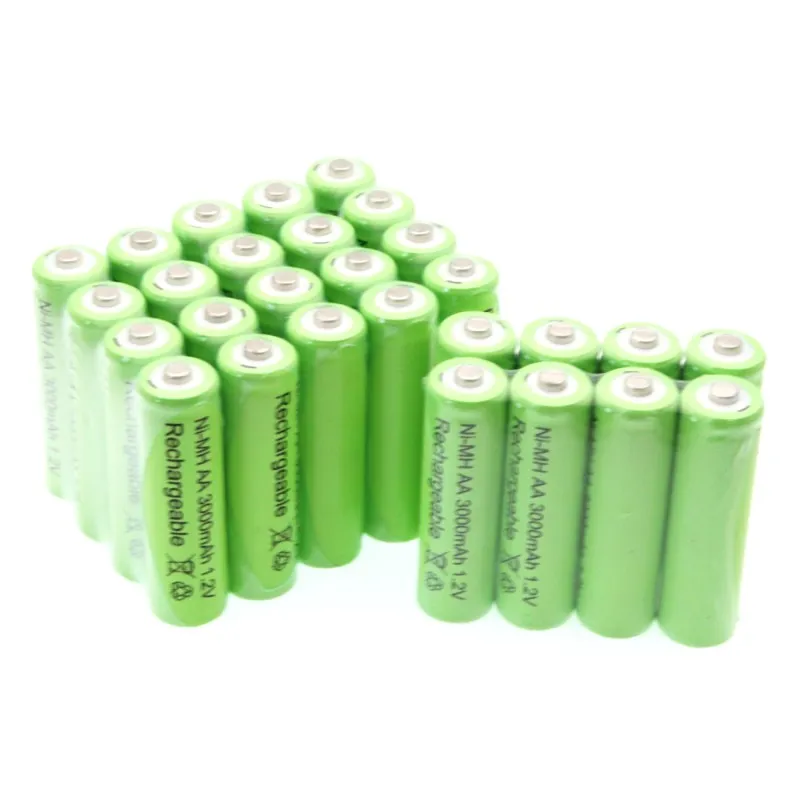 Лот 1,2 в 3000 мАч NI MH AA предварительно заряженные аккумуляторы NI-MH перезаряжаемые aa батареи для игрушек камера микрофон