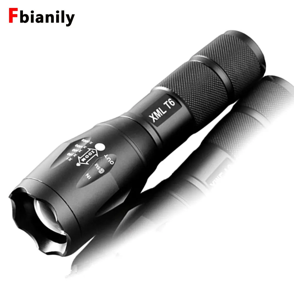 Портативный светодиодный светильник фонарь масштабируемый фонарик 8000LM E17 CREE XM L T6