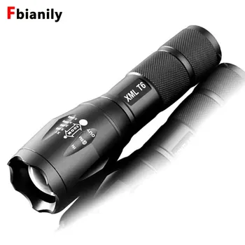 Portable LED Flashlight LED Torch Zoomable Flashlight 8000LM E17 CREE XM-L T6 5 Mode Light For 18650 or 3xAAA NO Battery s 9000 lumens led flashlight focus lamp led torch e17 cree xm l t6 zoomable lights ac car charger 18650 5000mah battery