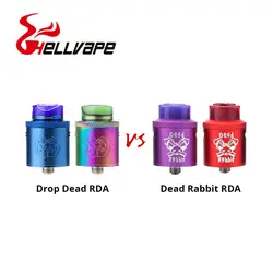 Лидер продаж Hellvape мертвый кролик RDA VS Hellvape Drop Dead RDA 24 мм диаметр для строителей и Squonkers так пользователей Vape танк RDA