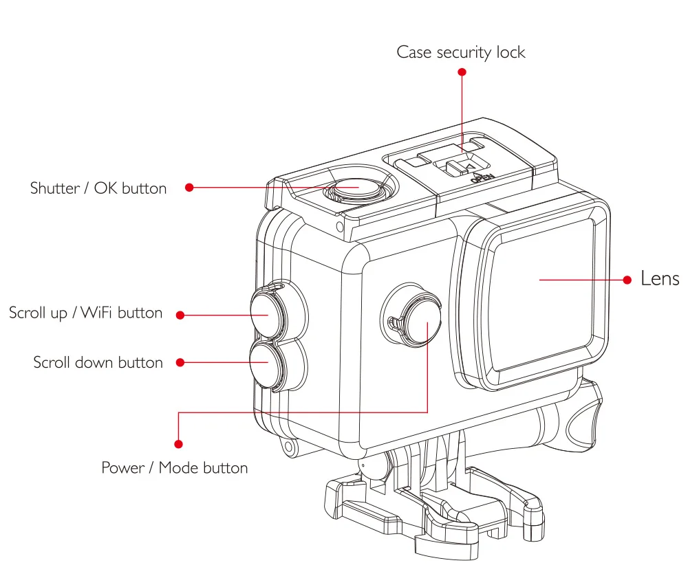 Оригинальная Экшн-камера SJCAM SJ4000 AIR 4K 30FPS Full HD Allwinner 4K wifi 2," экран мини шлем Водонепроницаемая Спортивная DV камера