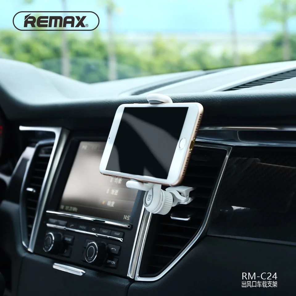 

Remax RM-C24 Mobile Holder 360 Degree Rotating Phone Holder Automobiles Dashboard GPS Stand Car Air Vent Mount Bracket Vehicle