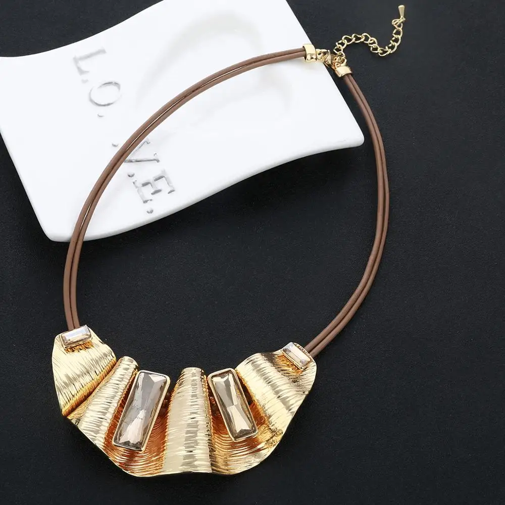 Женское Ожерелье чокер с подвеской в форме гофре|crystal choker necklace|choker fashion necklaceschoker