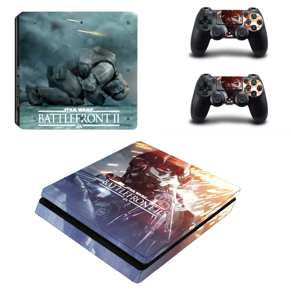 Звездные войны Battlefront 2 PS4 Slim Skin Наклейка Виниловая наклейка для консоли Playstation 4 и