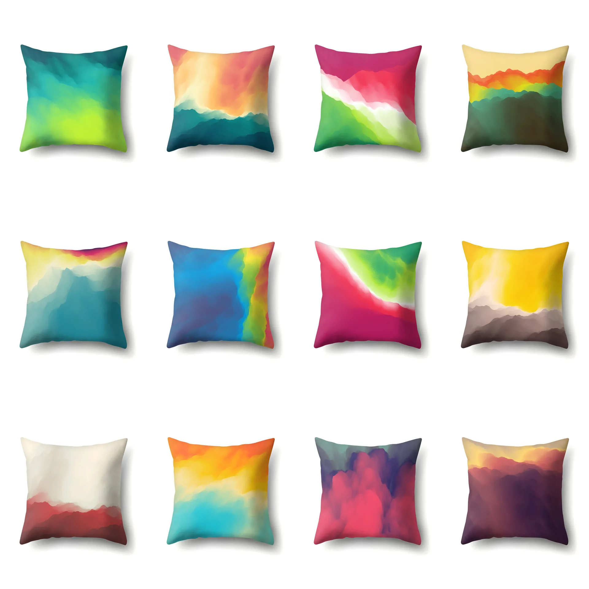 

Polar Lights Cushion Cover Colorful Polyester Decorative Pillowcase Home Abstract Decor for Sofa Bed Living Room Covers 45x45cm