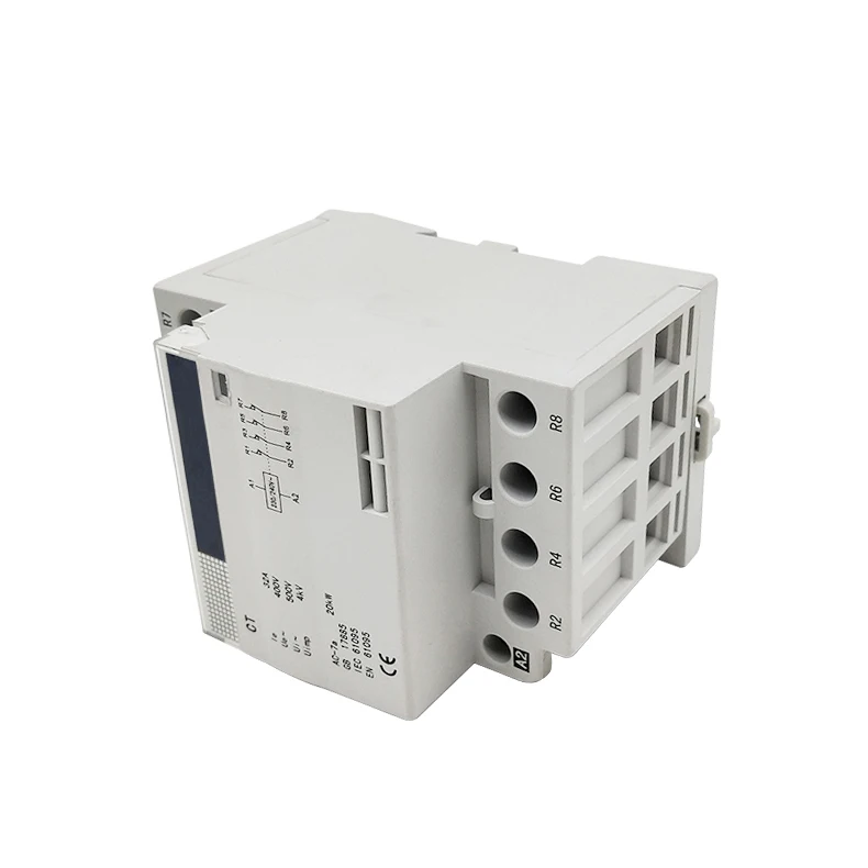 4P 20A 220 V/230 V 50/60HZ din rail AC контактор для дома 1NC 3NO/2NC 2NO/3NC 1NO/4NO/4NC