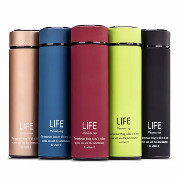 Bpa-free Insulated vacuum flasks tea infuser water bottle double wall travel 304stainless steel kettle thermos thermals cup