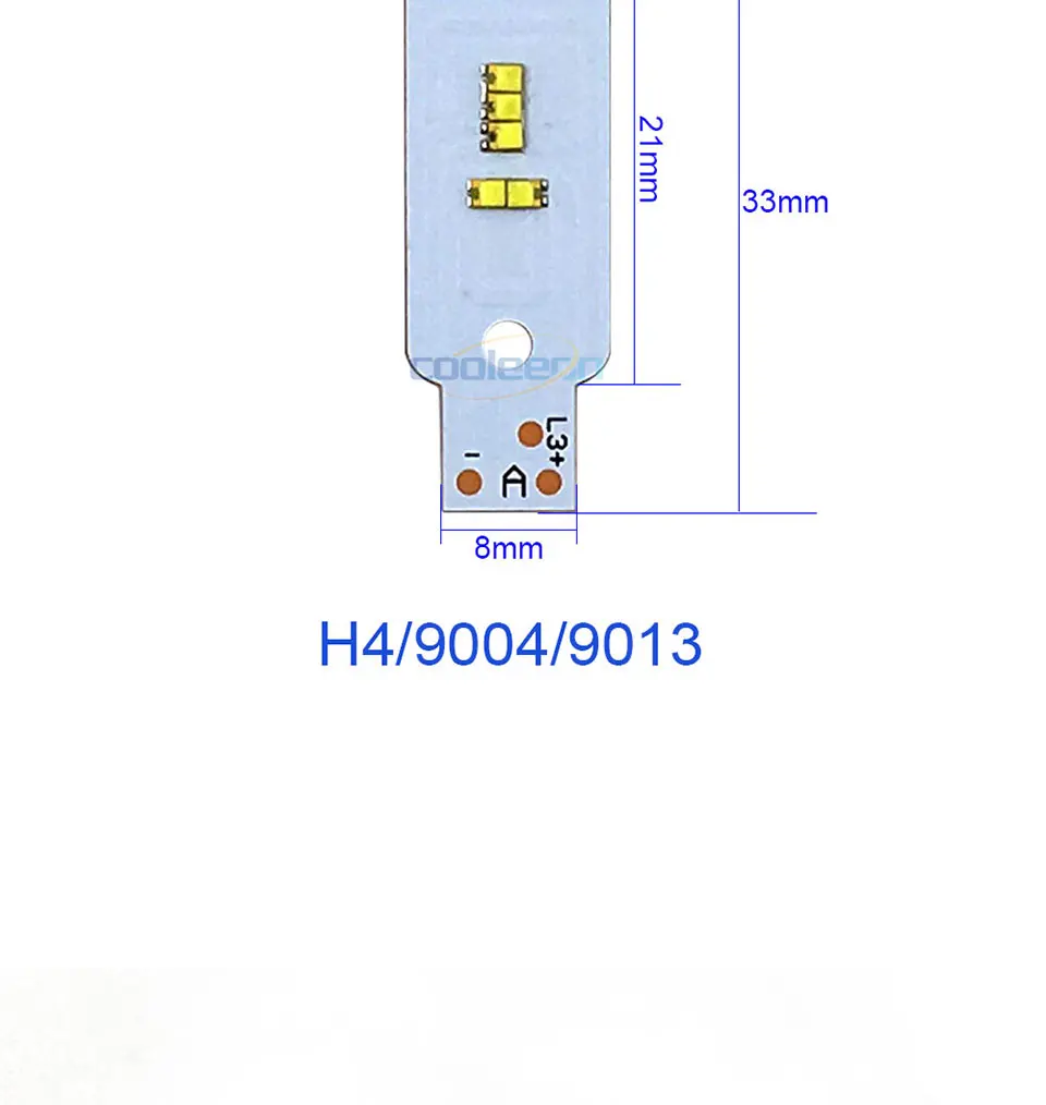 ZES COB LED Chip for X3 Car Headlight Bulbs H1 H3 H4 H7 9005 9006 880 H13 9004 9007 Auto Headlamp Light Source X3 ZES Chip (4)