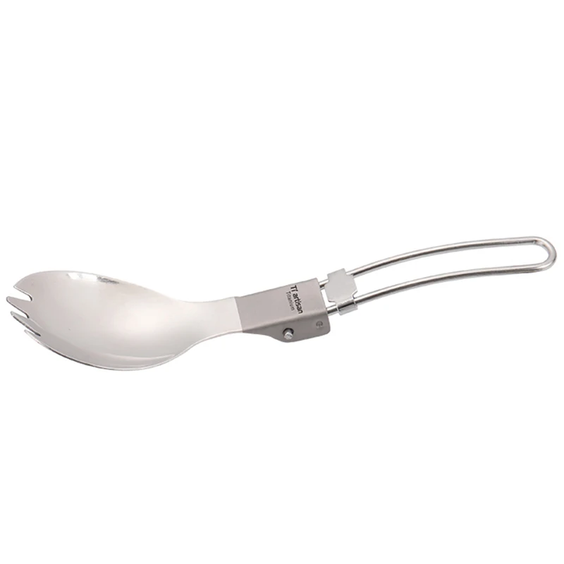 Spork Tiartisan чистая титановая вилка ложка нож походные столовые приборы посуда для отдыха на природе походная вилка ложка нож набор - Цвет: Spork
