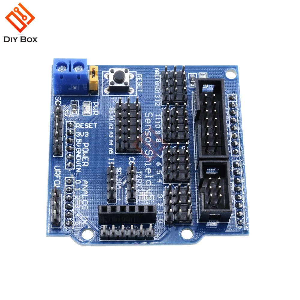 

V5.0 Sensor Shield Expansion Board For Arduino Electronic Building Blocks Robot Accessories Sensor Shield V5 Expansion Board