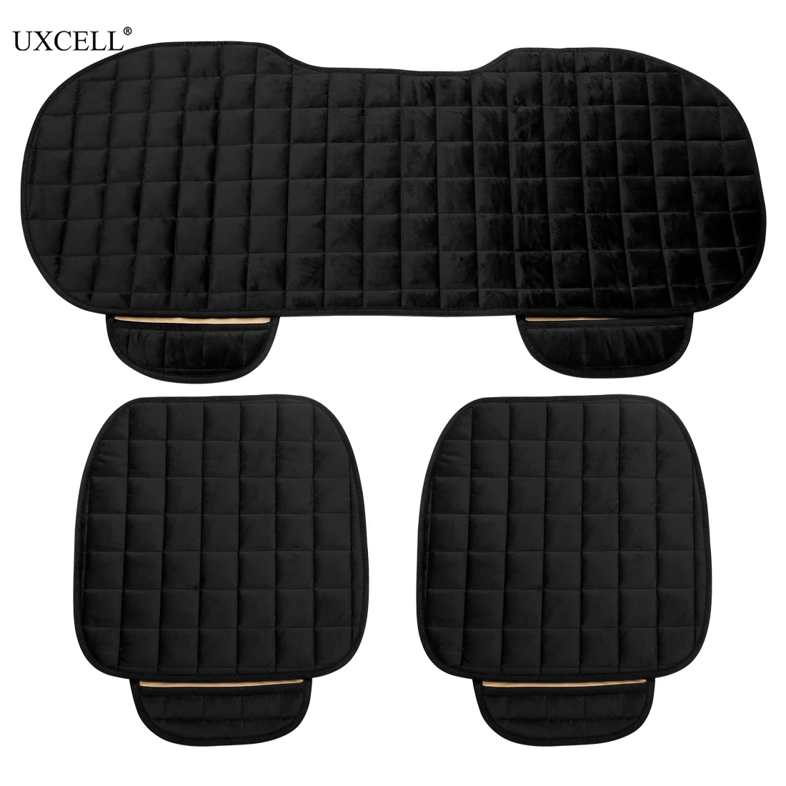 

Uxcell Front Rear Car Seat Cover Breathable Plush Pad Automotive Home Chair Cushion Mat Set for four seasons Universal