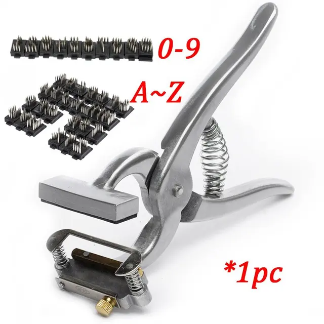 Pig Sheep Dog Use Livestock Management Tools Animal Tattoo Kit with 0 9