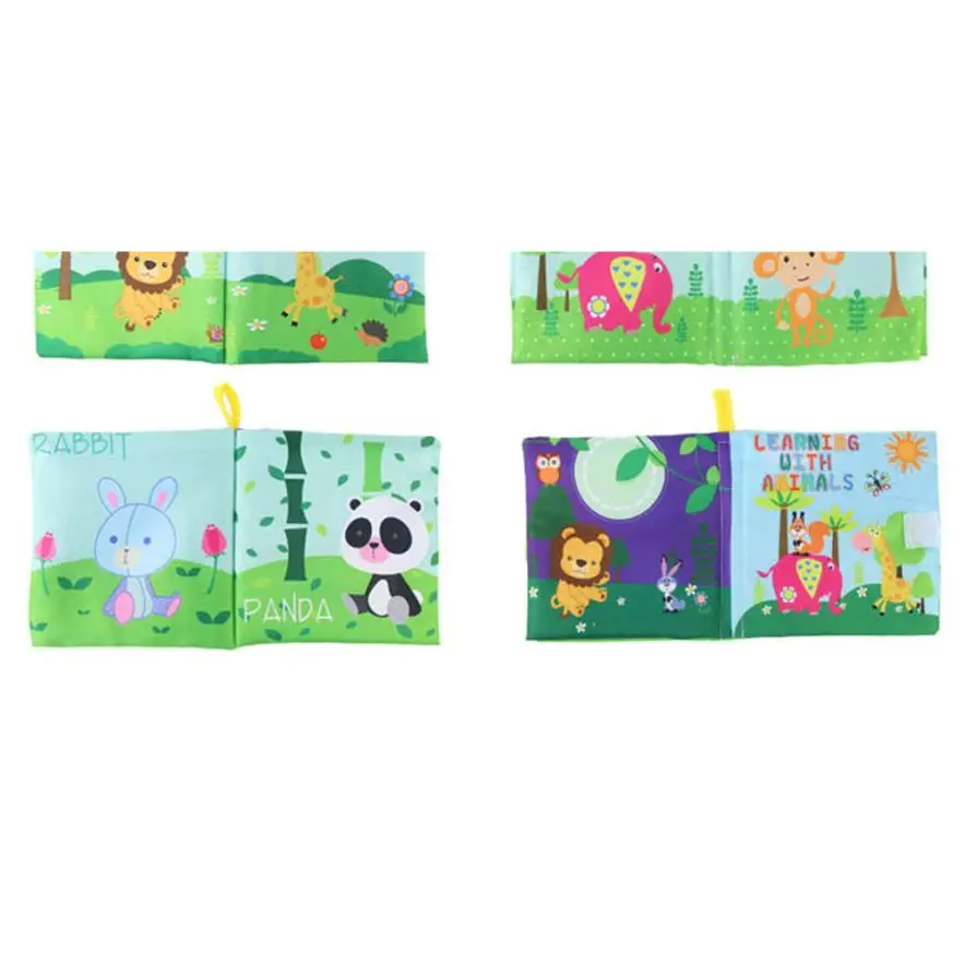 

Niosung Soft New Cloth Baby Intelligence Development Learn Picture Cognize Book Early Education